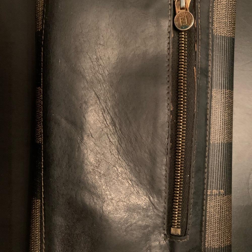 Fendi Brown/Black Pequin wallet - Picture 14 of 16